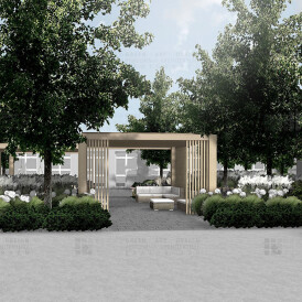 ARANŻACJA PATIO PRZY SZKOLE WYŻSZEJ - 1