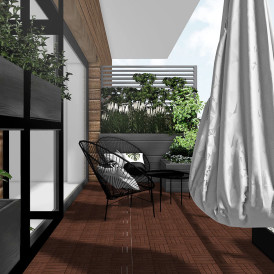 BALKON W STYLU INDUSTRIALNYM - 0