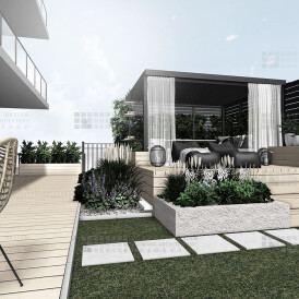 NOWOCZESNY TARAS PRZY APARTAMENTOWCU - 2