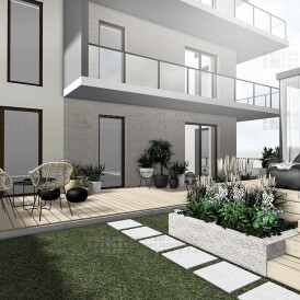 NOWOCZESNY TARAS PRZY APARTAMENTOWCU - 3