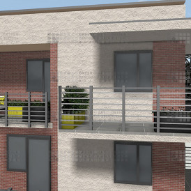 NOWOCZESNE BALKONY Z PANELAMI AŻUROWYMI - 1